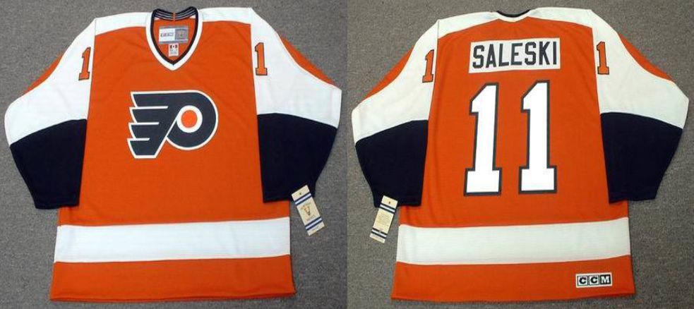 2019 Men Philadelphia Flyers 11 Saleski Orange CCM NHL jerseys